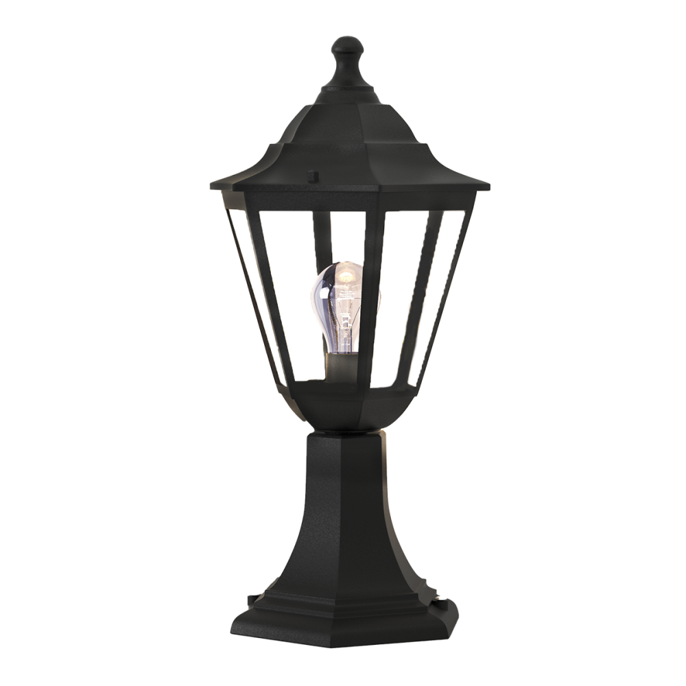 Redfish 1xE27 Κολωνάκι Μαύρο IP44 D41.6x21.6cm - it-Lighting