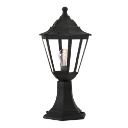 Redfish 1xE27 Κολωνάκι Μαύρο IP44 D41.6x21.6cm - it-Lighting