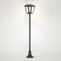 Avalanche Κολώνα Εξωτερικού Χώρου Μαύρη 1xE27 IP44 D:120cmx18.5cm - it-Lighting