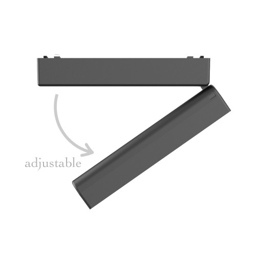 Φωτιστικό LED 12W 3CCT για Ultra-Thin μαγνητική ράγα σε μαύρη απόχρωση (by tuya and zigbee) D:23cmX8cm - InLight