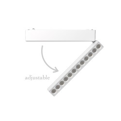 Φωτιστικό LED 12W 3CCT για Ultra-Thin μαγνητική ράγα σε Λευκή απόχρωση (by tuya and zigbee) D:23cmX8cm - InLight