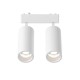 Φωτιστικό LED 2x9W 3CCT για Ultra-Thin μαγνητική ράγα σε λευκή απόχρωση D:16cmX4,4cm - InLight
