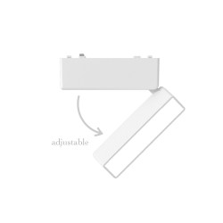 Φωτιστικό LED 5W 3CCT για Ultra-Thin μαγνητική ράγα σε λευκή απόχρωση (by tuya and zigbee) D:12,8cmX8cm- InLight