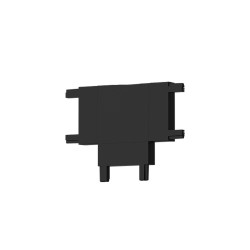 Σύνδεσμος για Ultra-Thin μαγνητική ράγα σε μαύρη απόχρωση InLight