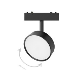 InLight Φωτιστικό LED 9W 3000K για Ultra-Thin μαγνητική ράγα σε μαύρη απόχρωση D:9,5x14cm