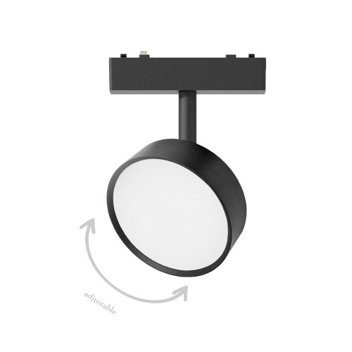 InLight Φωτιστικό LED 9W 3000K για Ultra-Thin μαγνητική ράγα σε μαύρη απόχρωση D:9,5x14cm