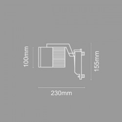 Σποτ Ράγας Λευκό LED 30W - InLight