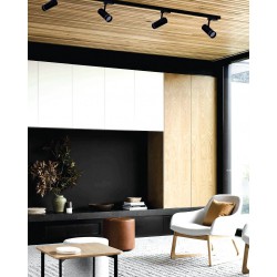 Σποτ Ράγας Μαύρο LED 20W Θερμό Λευκό - InLight