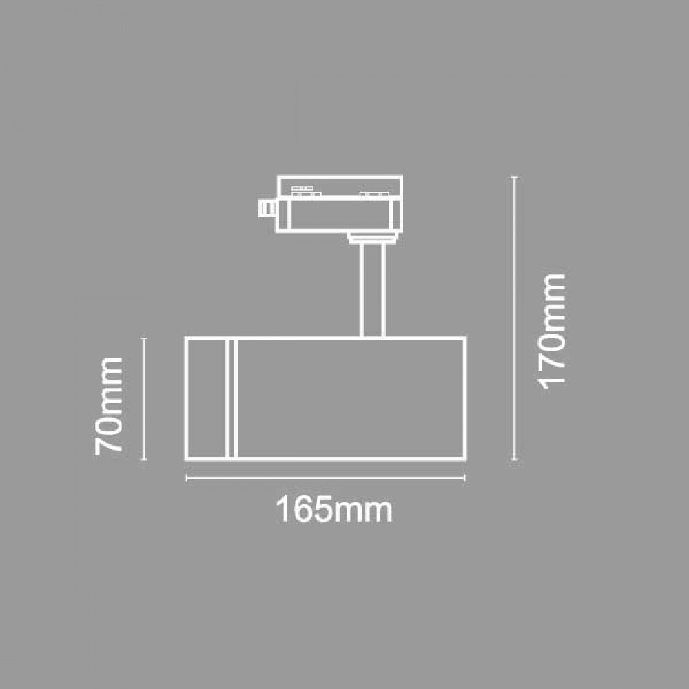Σποτ Ράγας Λευκό LED 20W - InLight