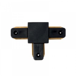 Σύνδεσμος Τ Μονοφασικής Ράγας  Μαύρο - InLight