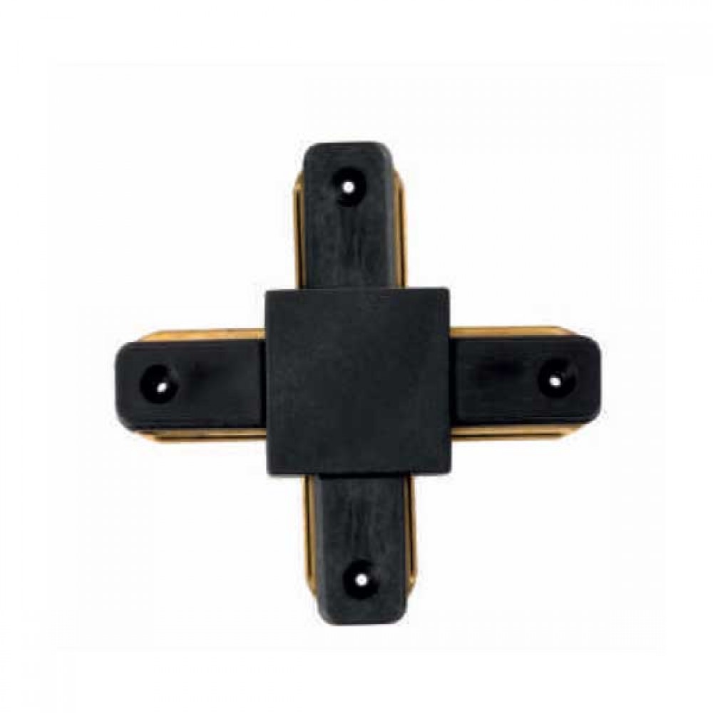 Σύνδεσμος Μαύρος Μονοφασικής Ράγας Μαύρο - InLight