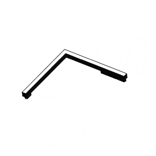 InLight Γραμμικό φωτιστικό γωνία LED 24W 4000K για μαγνητική ράγα σε μαύρη απόχρωση D:30cmX30cm (T05702-BL)