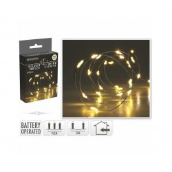 100 ΘΕΡΜΑ ΦΩΤΑΚΙΑ ΜΕ ΑΣΗΜΙ ΚΑΛΩΔΙΟ, MICRO LED