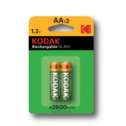 Επαναφορτιζόμενες Μπαταρίες KAAHR-2 AA Ni-MH 2600mAh 1.2V 2 τμχ  - KODAK