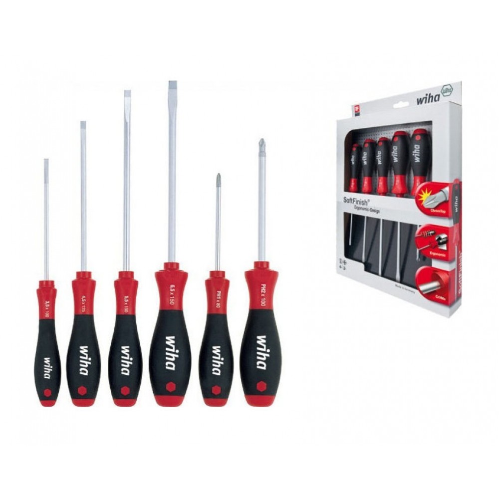 Σετ Κατσαβίδια SoftFinish Set 6τμχ 07152 / PH - Wiha