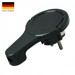 Φις Σούκο Πλαστικό Γωνιακό Μαύρο 250V - Kopp