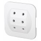Πολλαπλό Σουκο Σε 3 Διπολικά Λευκό 3x 2.5A 250 V - Kopp