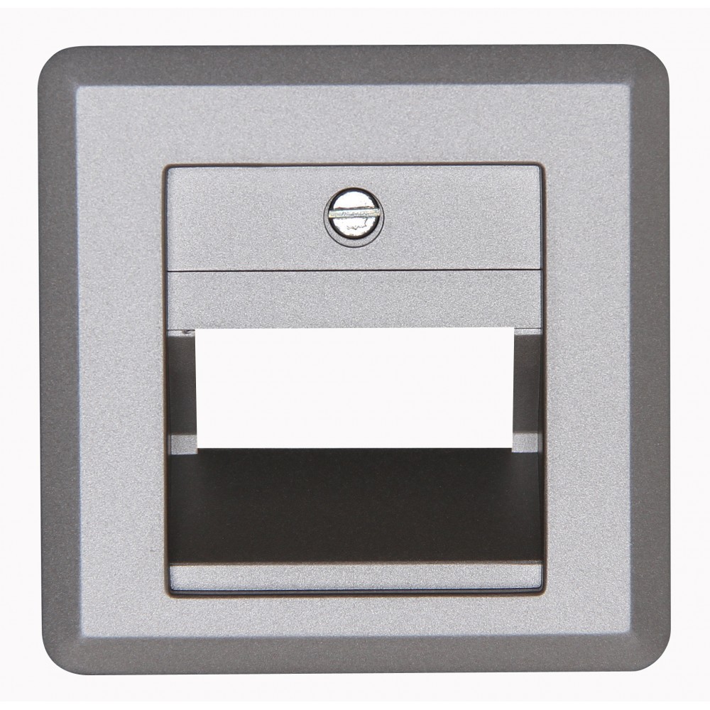 Πρίζα CAT6 DATA Διπλή Σε Ασημί Χρώμα HK02 - Kopp