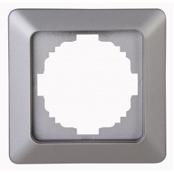 Διακόπτης Διπλός A/R Σε Ασημί Χρώμα 10A 250V HK02 - Kopp