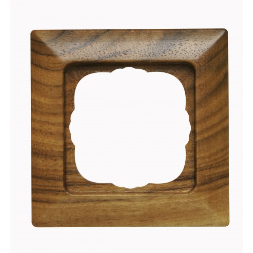 Διακόπτης Διπλός Μπουτόν Σε Χρώμα Λευκό Καρυδιάς 10A 250V HK02 - Kopp