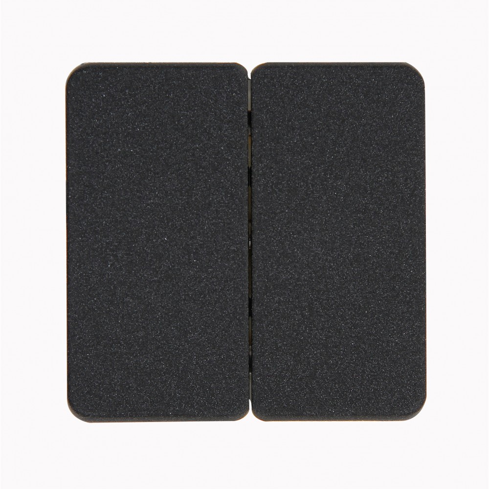 Διακόπτης Διπλός A/R Σε Ανθρακί Χρώμα 10A 250V HK02 - Kopp