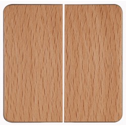 Μπουτόν Διπλός Ρολών Από Ξύλο Οξιάς 10A 250V HK02 - Kopp