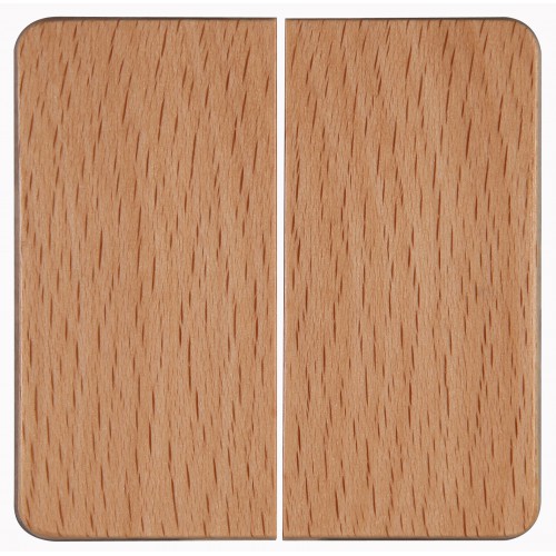 Μπουτόν Διπλός Ρολών Από Ξύλο Οξιάς 10A 250V HK02 - Kopp