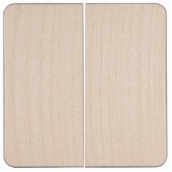 Μπουτόν Διπλός Ρολών Από Ξύλο σε Χρώμα Σφεντάμι 10A 250V HK02 - Kopp