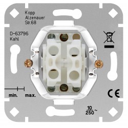 Διακόπτης Διπλός A/R Σε Λευκό Καρυδιά 10A 250V HK02 - Kopp
