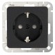 Πρίζα Σούκο Προστασίας Μονή Σε Ανθρακί Χρώμα 16A 250V HK02 - Kopp