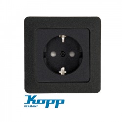 Πρίζα Σούκο Προστασίας Μονή Σε Ανθρακί Χρώμα 16A 250V HK02 - Kopp