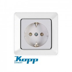 Πρίζα Σούκο Προστασίας Μονή Σε Λευκό Χρώμα 16A 250V HK02 - Kopp