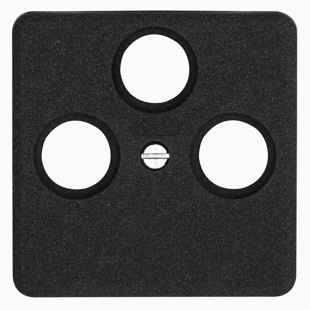 Πρίζα TV-FM SAT Διελεύσεως Σε Ανθρακί Χρώμα HK02 - Kopp