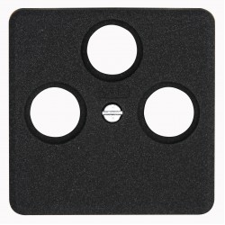 Πρίζα TV-FM SAT Διελεύσεως Σε Ανθρακί Χρώμα HK02 - Kopp