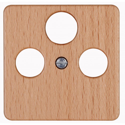 Πρίζα TV-FM SAT Διελεύσεως Από Ξύλο Οξιάς HK02 - Kopp