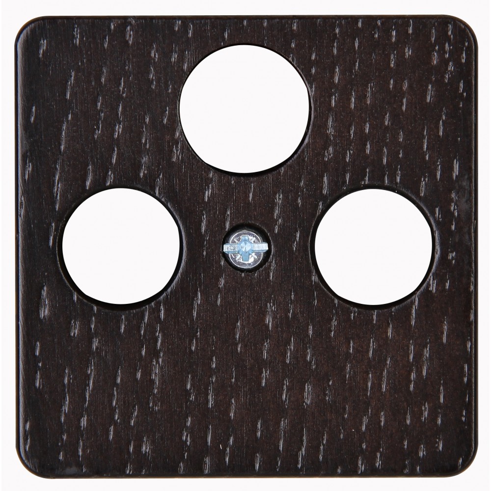 Πρίζα TV-FM SAT Διελεύσεως Από Ξύλο Βένγκε HK02 - Kopp