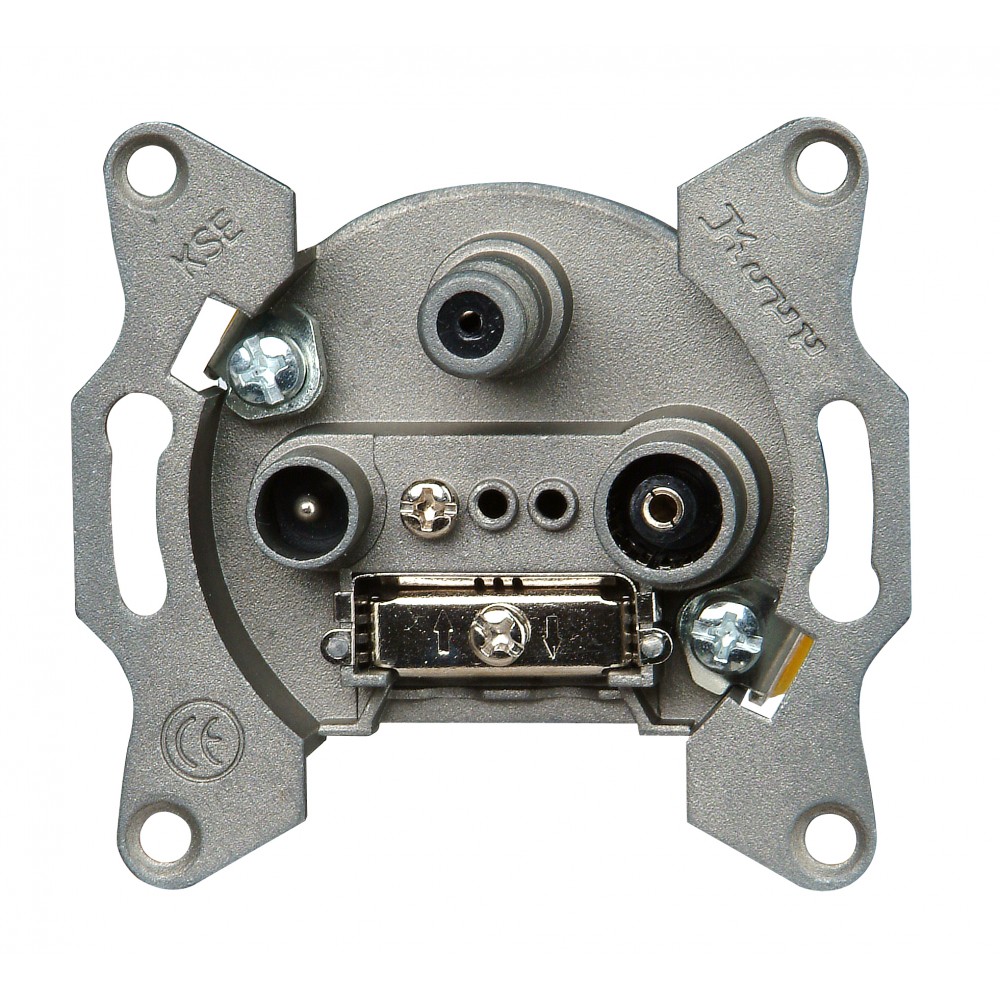 Πρίζα TV-FM SAT Διελεύσεως Σε Ανθρακί Χρώμα HK02 - Kopp