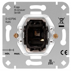 Διακόπτης Μπουτόν A/R Μονός Σε Καρυδιάς Απόχρωση 10A 250V HK02 - Kopp