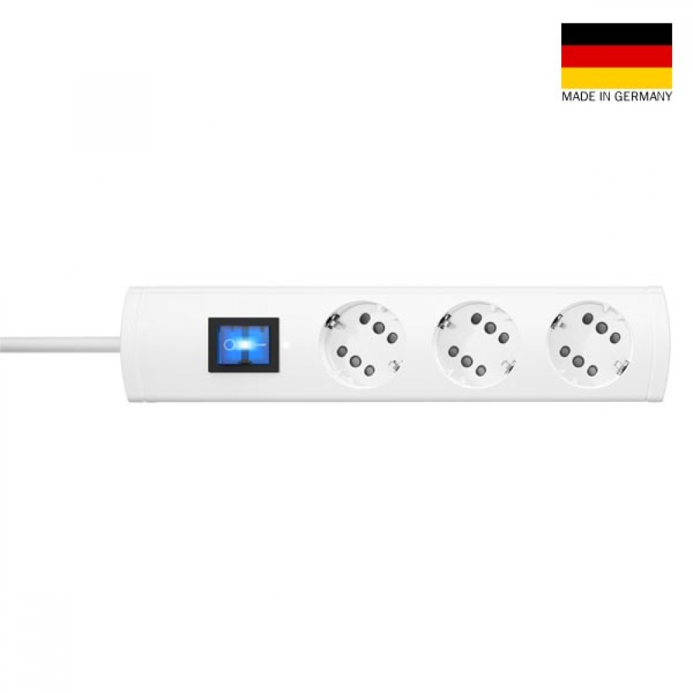 Πολύπριζο Πολλαπλών Θέσεων Τριπλό Λευκό Με Διακόπτη DUOversal PLUS - Kopp