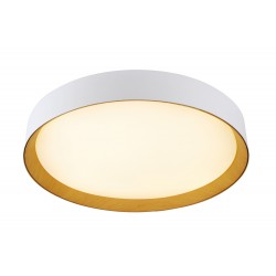 LED Πλαφονιέρα Αλουμινίου Με Ξύλο Σε Χρώμα Λευκό - Ξύλου - 72W 5760lm Bong LUCIDO