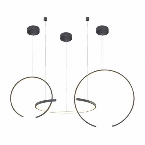 Led Κρεμαστό Φωτιστικό Μεταλλικό Μαύρο 100W Dimmable Cartier LUCIDO