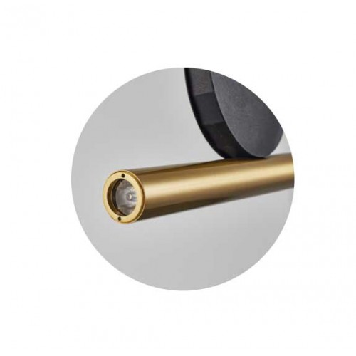 Led Κρεμαστό Φωτιστικό Αλουμινίου Μαύρο-Χρυσό 3W Dimmable Magneto-GD LUCIDO