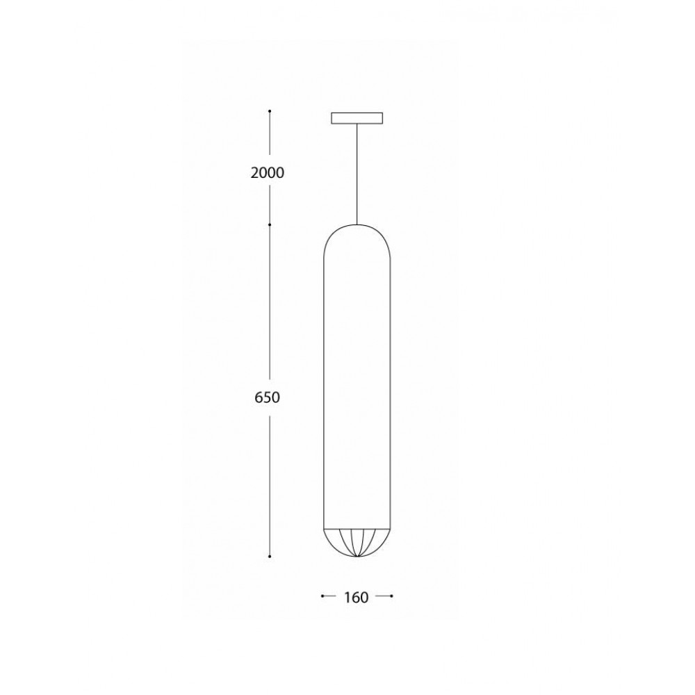 Κρεμαστό Φωτιστικό Μονόφωτο Με Λευκό Ύφασμα 1xE27 Osaka-B - LUCIDO