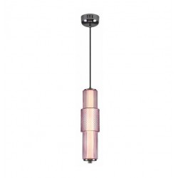 Led Κρεμαστό Φωτιστικό Γυάλινο Οπάλ Μωβ 12W Dimmable Pop - PL LUCIDO