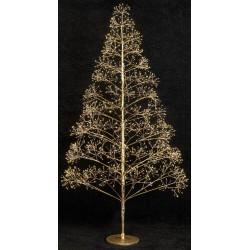 Φωτιζόμενο Δέντρο Με 1500 Led Φωτάκια Θερμού Φωτισμού ,Μετασχηματιστή ip44 Και Dimmer 150(h)cm