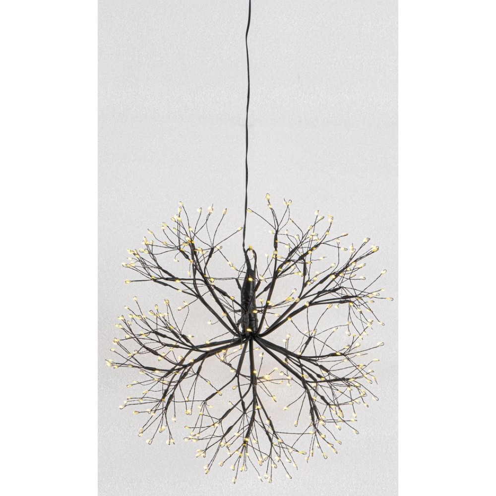 Φωτιζόμενη Χριστουγεννιάτικη Μπάλα Με 576 Led Φωτάκια Θερμού Φωτισμού Με Μετασχηματιστή ip44 Και Dimmer 40cm