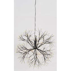 Φωτιζόμενη Χριστουγεννιάτικη Μπάλα Με 576 Led Φωτάκια Θερμού Φωτισμού Με Μετασχηματιστή ip44 Και Dimmer 40cm