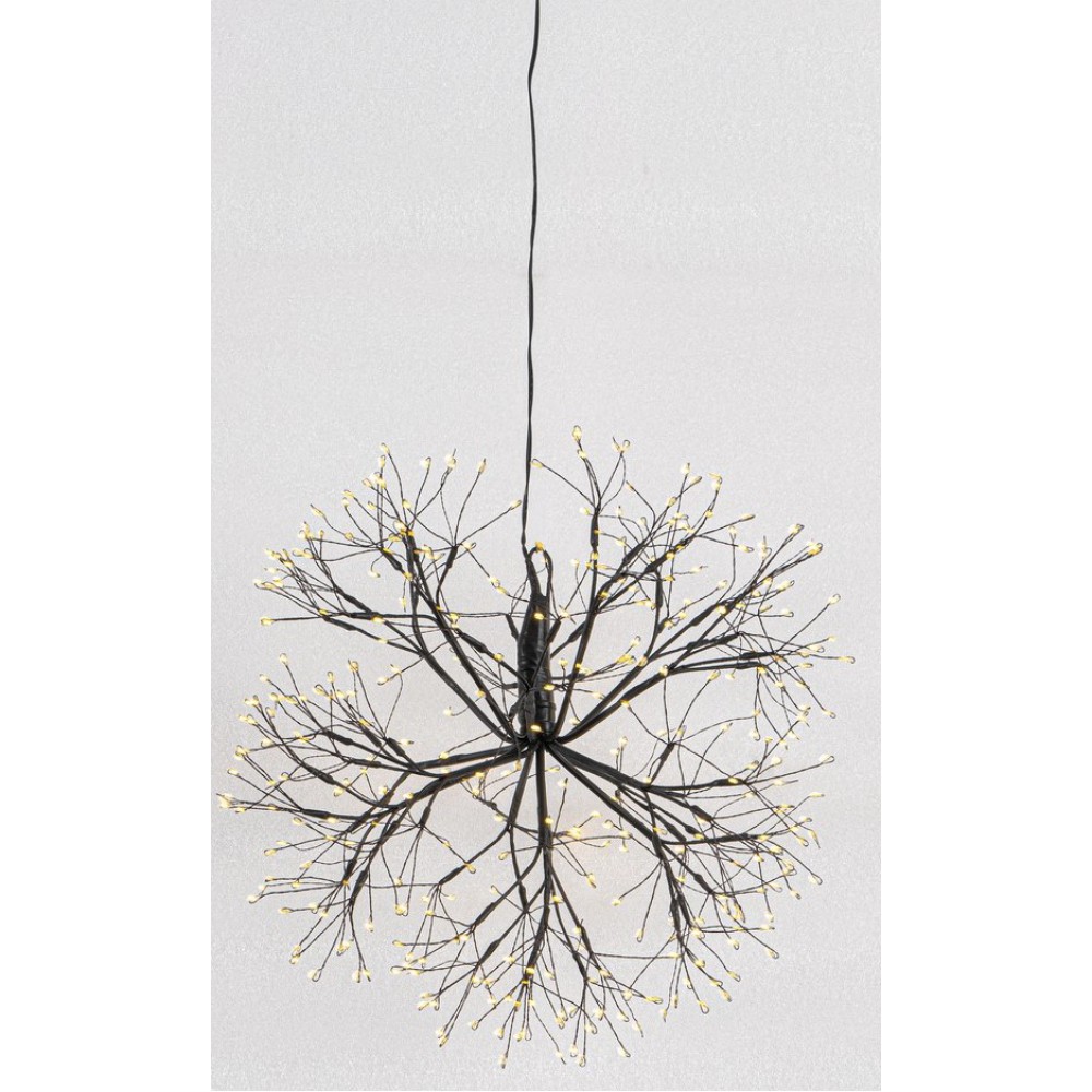 Φωτιζόμενη Χριστουγεννιάτικη Μπάλα Με 1200 Led Φωτάκια Θερμού Φωτισμού Με Μετασχηματιστή ip44 Και Dimmer 60cm