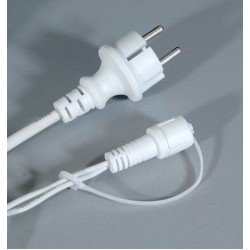 Led Κουρτίνα Συμμετρική Ip44,Με Επέκταση 2 x 10 Μέτρα, Λευκό Καλώδιο, Θερμό Λαμπάκι Rubber, 1000 Led