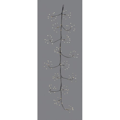 Φωτιζόμενη Χριστουγεννιάτικη Γιρλάντα Με 160 Led Φωτάκια Θερμού Φωτισμού Με Μετασχηματιστή ip44 Και Dimmer 120cm